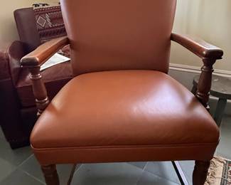 Vintage Fairfield Chair Company Leather Arm Chair