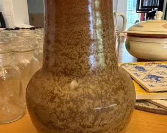 Studio Pottery Vase with Incised Mark