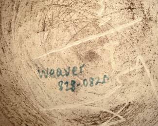 Weaver Pottery Bowl
