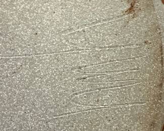 Stoneware Serving Platter with Abstract Glaze