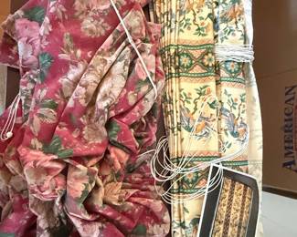 Waverly "Wakefield" Floral Balloon Curtains and Coordinating Fabric