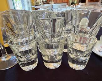 Set of 12 Etched Glass Shot Glasses