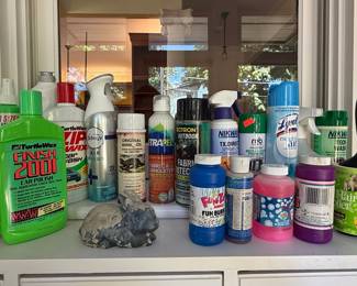 Assorted Car Care and Household Cleaning Products