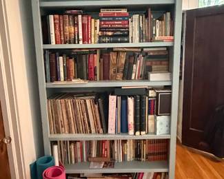 Vintage Duck Egg Blue Bookcase