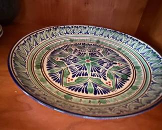 Hand-Painted Talavera Ceramic Decorative Plate