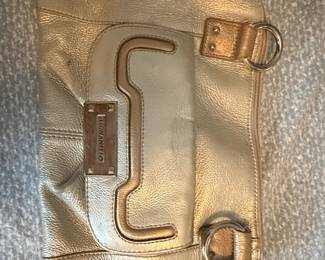 Tignanello Metallic Gold Shoulder Bag