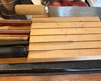 Mixed Kitchen Knife Set with Wooden Block