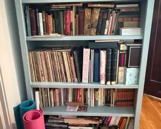 Vintage Duck Egg Blue Bookcase