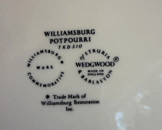 Wedgwood "Williamsburg Potpourri" Plate