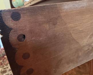 Vintage Burl Walnut Pedestal Desk