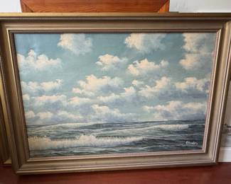 Seascape Oil Painting by M. Charles