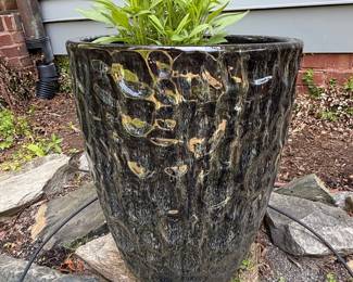 Large Glazed Ceramic Planter Pot - Campania International
