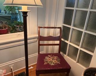 Victorian Needlepoint Footstool