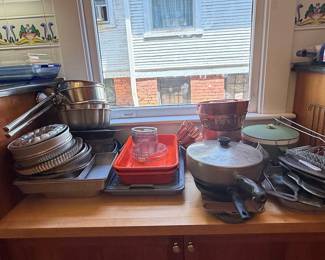 Assorted Vintage Copper and Aluminum Bakeware
