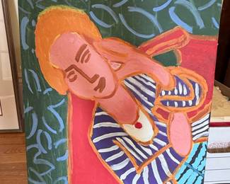 Figurative Painting of a Reclining Figure