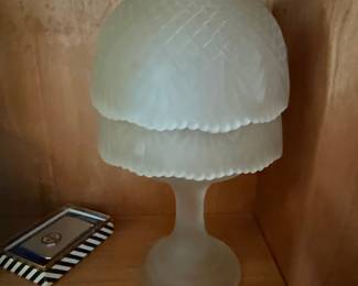 Vintage Frosted Glass Fairy Lamp
