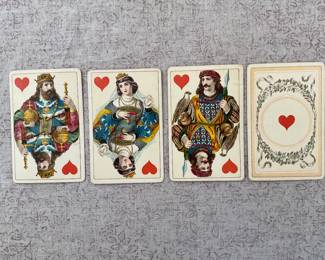 Antique German B Dondorf Mittelalter No.150 Playing Cards Deck Circa 1889 - 1905