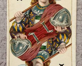 Antique German B Dondorf Mittelalter No.150 Playing Cards Deck Circa 1889 - 1905