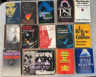 Vintage Paranormal Book Collection One Signed Some Rare Stuff