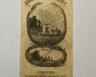 Ephemera Cold Water Army Massachusetts Temperance Union 1830s
