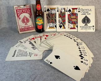 Jumbo Bicycle Playing Cards Deck No 808 in Original Box
