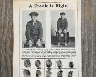 A Freak from Finger Print Magazine 