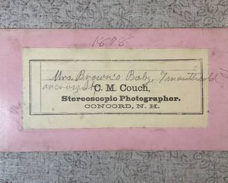 Antique Black Americana Mrs Browns Baby 1898 NH