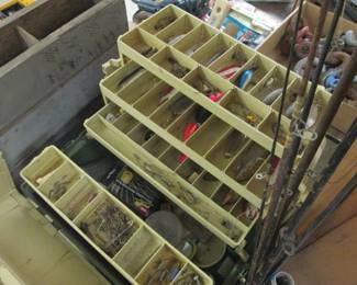 fish lures. poles and more