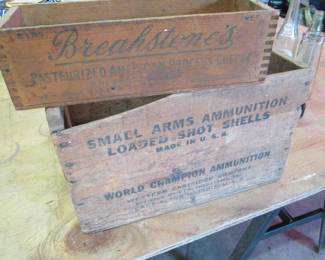 wood advertising crate boxes