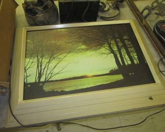 Vintage light up picture 