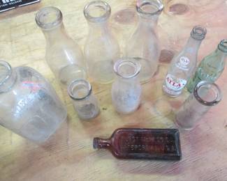 old pop bottles