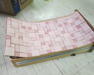 NOS pink tiles sheets