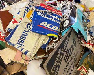 Assorted Vintage Petroliana Advertising Signs