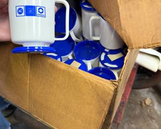 Vintage Delco Advertising Mugs