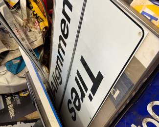 Assorted Vintage Petroliana Advertising Signs