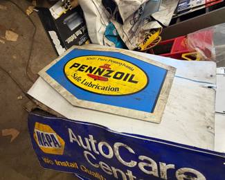 Vintage Pennzoil Advertising Sign - MARKETPLACE BUY IT NOW MARCH 25-27