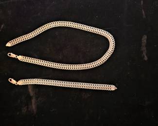 New Sterling necklace and matching bracelet 
