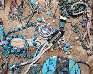 Assorted Turquoise jewelry 
