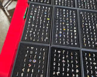 Hundreds of Sterling rings priced at $20