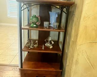 INTERESTING WOOD & IRON ETEGERE