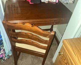 SMALL WRITING DESK & CHAIR