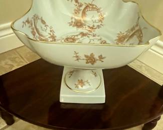 VINTAGE LIMOGES FOOTED BOWL