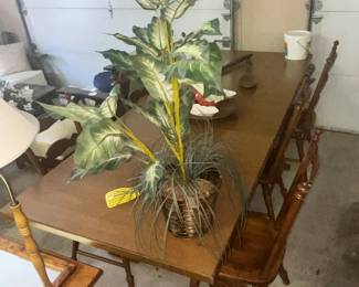 LONG TRESTLE TABLE & CHAIRS