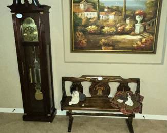 CHERRY PEARL GRANDFATHER CLOCK