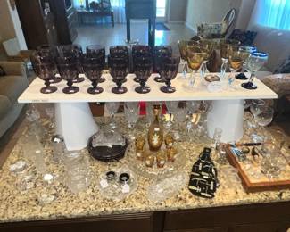 LOTS OF FABULOUS GLASSWARE