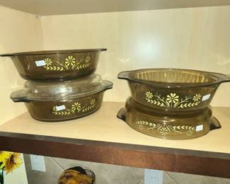 VINTAGE GLASBAKE "JEANETTE" COOKWARE