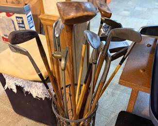 Vintage golf clubs