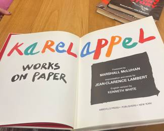 Karel Appel “Works on Paper” hardcover art book published by Abbeville Press.