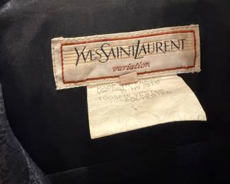 Vintage Yves Saint Laurent Variation Designer Garment – Luxury French Fashion Piece
