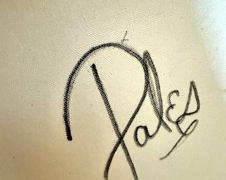 Contemporary Sunset Landscape Painting – Modern Tree Line Wall Art